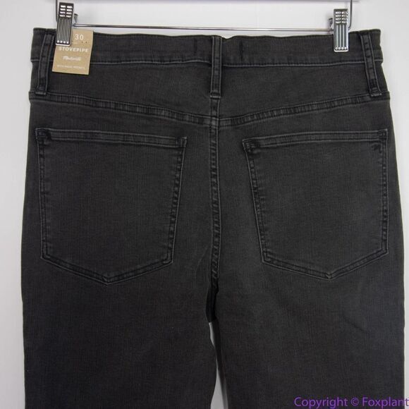 NEW Madewell Stovepipe Jeans in Banberry Wash: Raw-Hem Edition, 30 - Picture 11 of 16